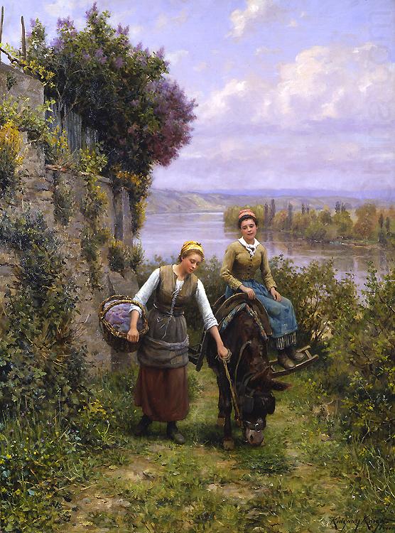 Daniel Ridgeway Knight Returning Home china oil painting image